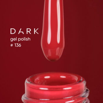 Dark Gel Polish 136 6 ml – verniz gel vermelho