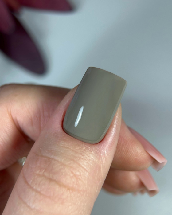 Dark Gel Polish 133 6 ml – verniz gel cinzento-bege - Image 3