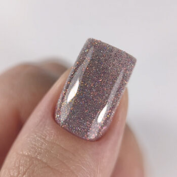 Dark Gel Polish Flash 18, 10 ml – verniz híbrido com partículas (rosa-pó)