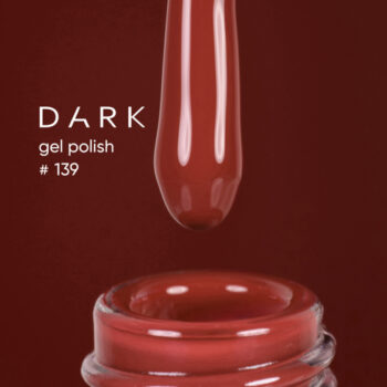 Dark Gel Polish 139, 6 ml – verniz vermelho para unhas