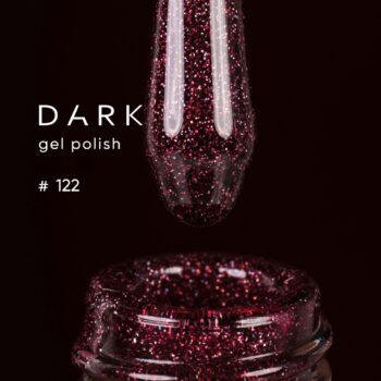 DARK Gel Polish 122 6 ml – verniz gel bordô com partículas
