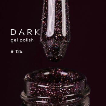 DARK Gel Polish 124 6 ml – verniz gel bordô com glitter