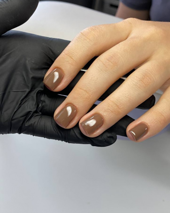 DARK Gel Polish 155, 6 ml – verniz gel “café com leite” - Image 2