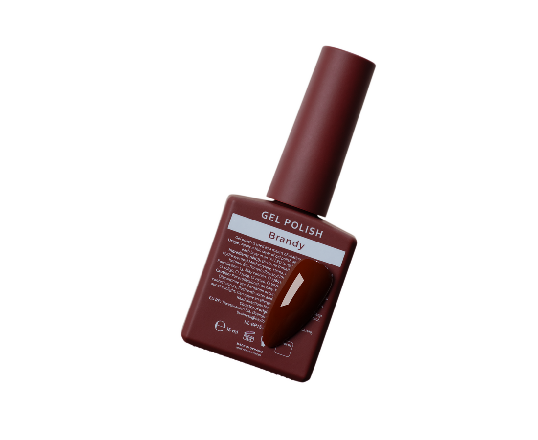 HEYLOVE Gel Polish BRANDY, 15 ml – verniz gel - Image 2