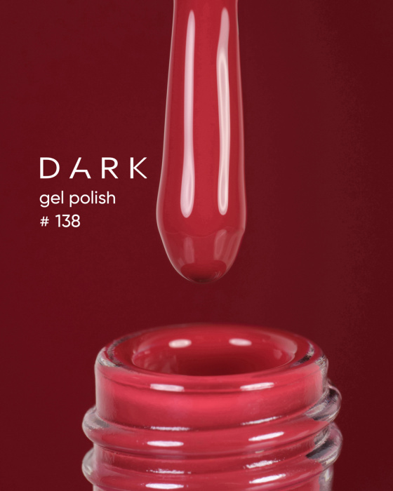 Dark Gel Polish 138 6 ml – verniz gel vermelho