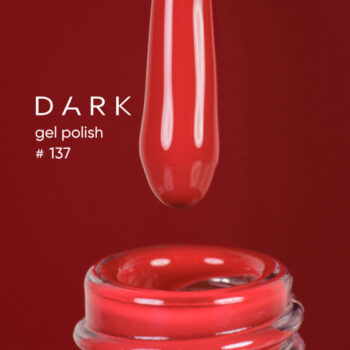 Dark Gel Polish 137 6 ml – verniz gel vermelho clássico