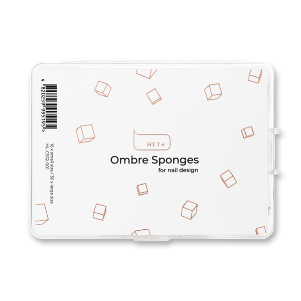HEYLOVE Ombre Sponge – esponjas BRANCAS para ombré, conjunto 52 un.