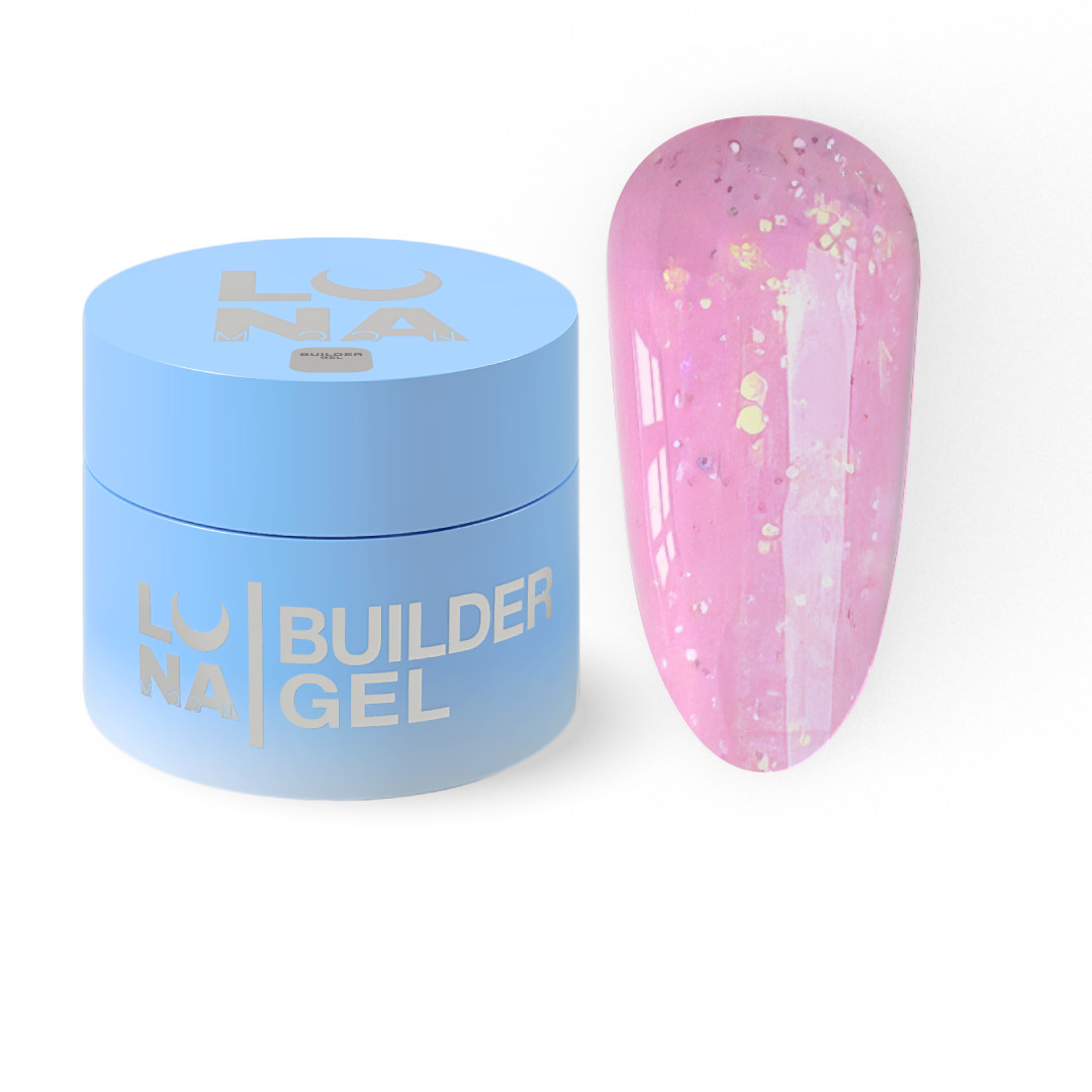 LUNAmoon Diamond Gel 04 – gel de modelagem com glitter, 15 ml